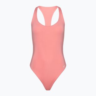 Dámske jednodielne plavky Hurley O&O Solid Racerback Moderate One Piece pacific pink