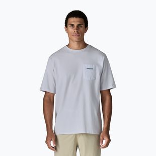 Pánske tričko Patagonia Boardshort Logo Pocket Responsibili white