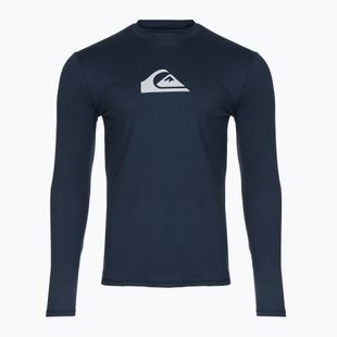 Pánske plavecké tričko longsleeve Quiksilver Solid Streak navy blazer/grey