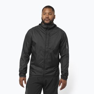 Pánska bežecká bunda Salomon Cross Wind deep black