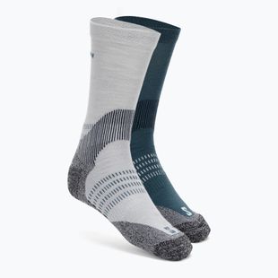 Salomon X Ultra Access Crew 2 páry trekingových ponožiek Quarry/stargazer