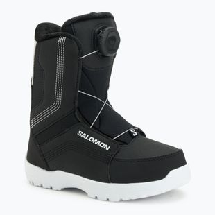 Detské snowboardové topánky Salomon Whipstar Boa Jr black/black/white