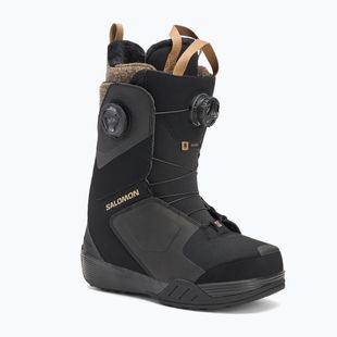 Dámske topánky na snowboard Salomon Kiana Dual Boa W black/black/sepia tint