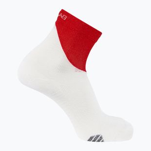 Bežecké ponožky Salomon S/Lab Phantasm Ankle white/ fiery red