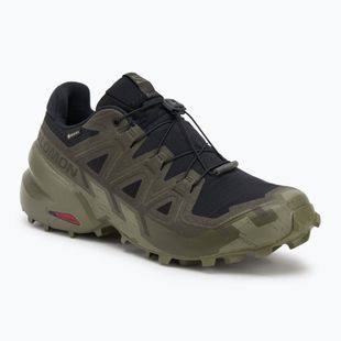 Pánske bežecké topánky Salomon Speedcross 6 GTX black/peat/deep lichen green