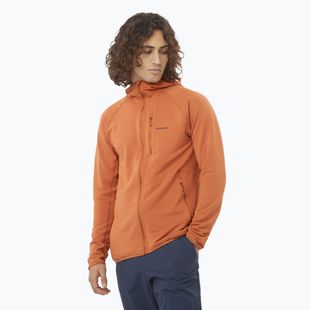 Pánska trekingová mikina Salomon Sntial Lightwarm Hybrid sierra