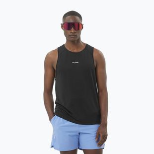 Pánske bežecké tielko Salomon SHAKEout Core Tank deep black