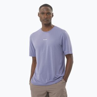 Pánske bežecké tričko Salomon SHAKEout Core blue granite