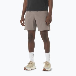 Pánske bežecké šortky Salomon Shakeout Core 2IN1 7" No Liner iron