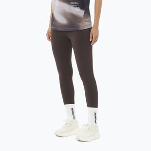 Dámske bežecké legíny Salomon SHAKEout Bliss 25" coffee bean