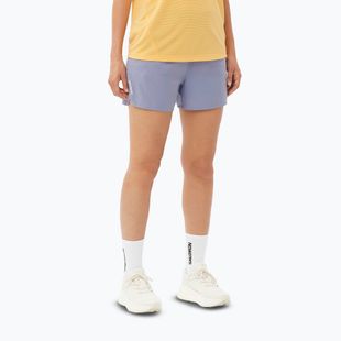 Dámske bežecké šortky Salomon SHAKEout Core 4" blue granite