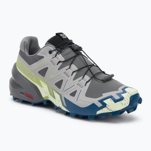 Pánske bežecké topánky Salomon Speedcross 6 castlerock/lime cream/poseidon