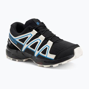 Detské bežecké topánky Salomon Speedcross Waterproof black/vanilla ice/french blue