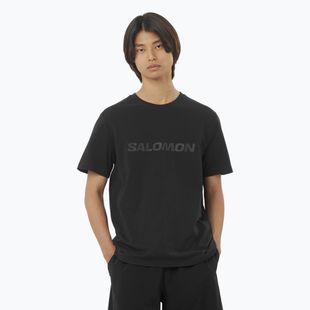 Pánske tričko Salomon Big Logo Tee deep black