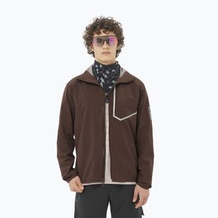 Pánska bežecká bunda Salomon Bonatti Trail cofee bean