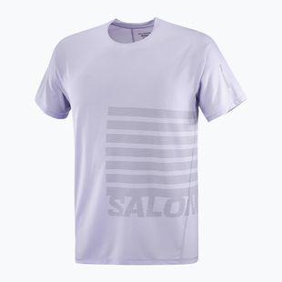 Pánske bežecké tričko Salomon Sense Aero Tee GFX cosmic sky/castlerock