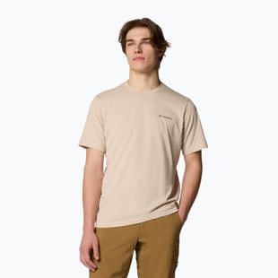 Pánske trekové tričko Columbia Rockaway River Graphic dark stone/winding wonder