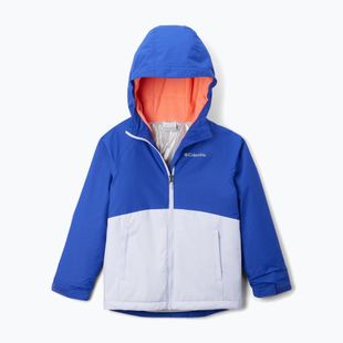 Detská lyžiarska bunda Columbia Alpine Action III snowdrift melange/clematis blue