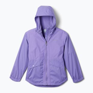 Detská bunda do dažďa Columbia Rainy Trails II Fleece paisley purple