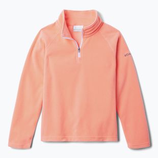 Detská fleecová mikina Columbia Glacial Fleece hot coral