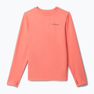 Detské trekingové tričko longsleeve Columbia Chill River hot coral