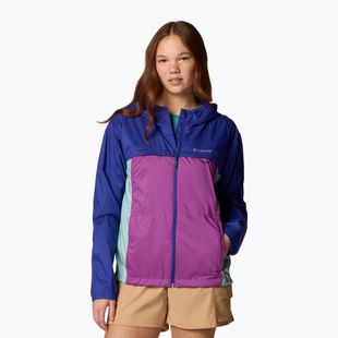 Dámska vetrovka Columbia Crested Canyon Windbreaker razzle/spray/clematis blue
