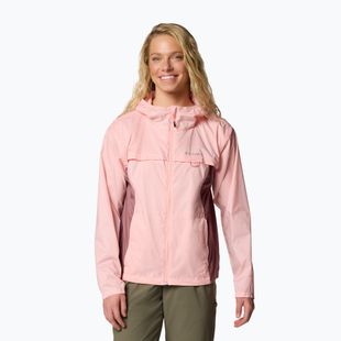 Dámska vetrovka Columbia Crested Canyon Windbreaker pink sand/fig