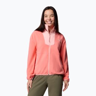 Dámska mikina Columbia Sequoia Grove Full Zip Sweatshirt alpenglow/pink sand