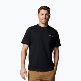 Pánske tričko Columbia Kettle River Back Graphic Tee black/trailgui