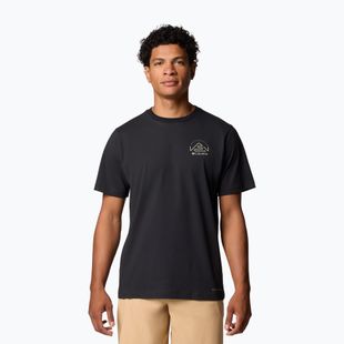 Pánske tričko Columbia Tunnel Valley Graphic Tee black/naturally inclined