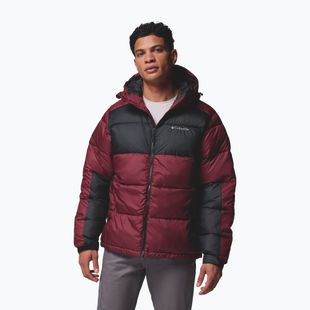 Pánska zateplená bunda Columbia Pike Lake II Hooded rich wine/black