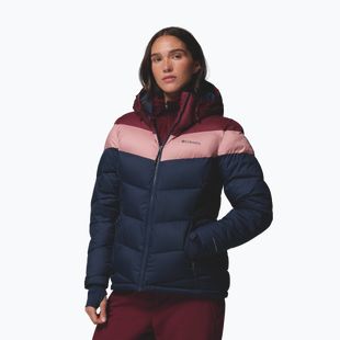Dámska lyžiarska bunda Columbia Abbott Peak II Ins collegiate navy/rich wine/eraser pink