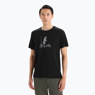 Pánske termo tričko Icebreaker Tech Lite II Polar Paddle black IB0A56NA0011