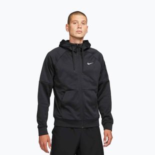 Pánska tréningová mikina Nike Therma Fit Full-Zip black/black/white