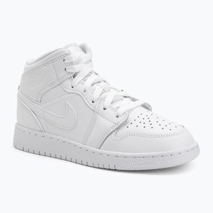 Topánky  Jordan 1 Mid white/white/white