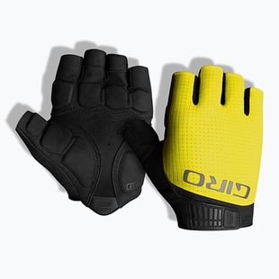 Pánske cyklistické rukavice Giro Bravo Gel II highlight yellow