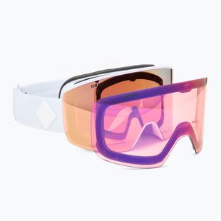 Dámske lyžiarske okuliare Giro Ella white bliss/rose gold/infrared