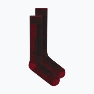 Pánske lyžiarske ponožky icebreaker Merino Ski+ Medium OTC bittersweet/port/black