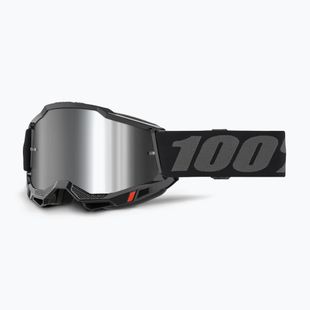 Cyklistické okuliare 100% Accuri 2 black/silver mirror