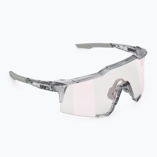 Slnečné okuliare 100% Speedcraft polished translucent grey/rose gold mirror photochrom
