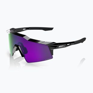Slnečné okuliare 100% Speedcraft SL polished black/hiper polarized lavender mirror