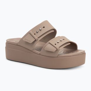 Dámske nazúvaky Crocs Brooklyn Low Wedge latte