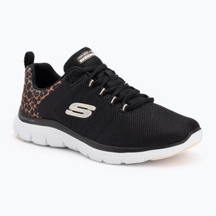 Dámske topánky SKECHERS Flex Appeal 4.0 Wild Ballad black/leopard