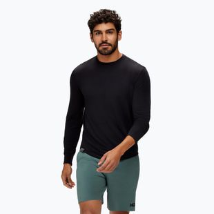 Pánske bežecké tričko Longsleeve HOKA Essential LS Tee black