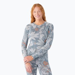 Dámska termoaktívna mikina Smartwool Merino 250 Baselayer Crew Boxed winter sky floral