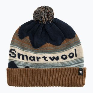 Smartwool Knit Winter Pattern POM deep navy heather beanie