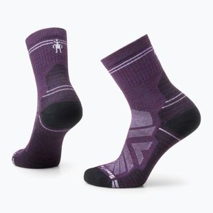 Dámske trekové ponožky Smartwool Performance Hike Light Cushion Mid Crew purple iris