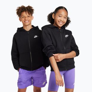 Detská mikina Nike Sportswear Club Fleece black/white