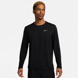 Pánske bežecké tričko s dlhým rukávom Nike Miler Dri-Fit UV black