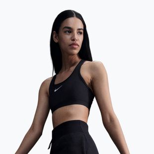 Tréningová podprsenka Nike Swoosh Medium Support black/white